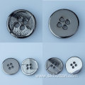 black plating custom buttons for clothing